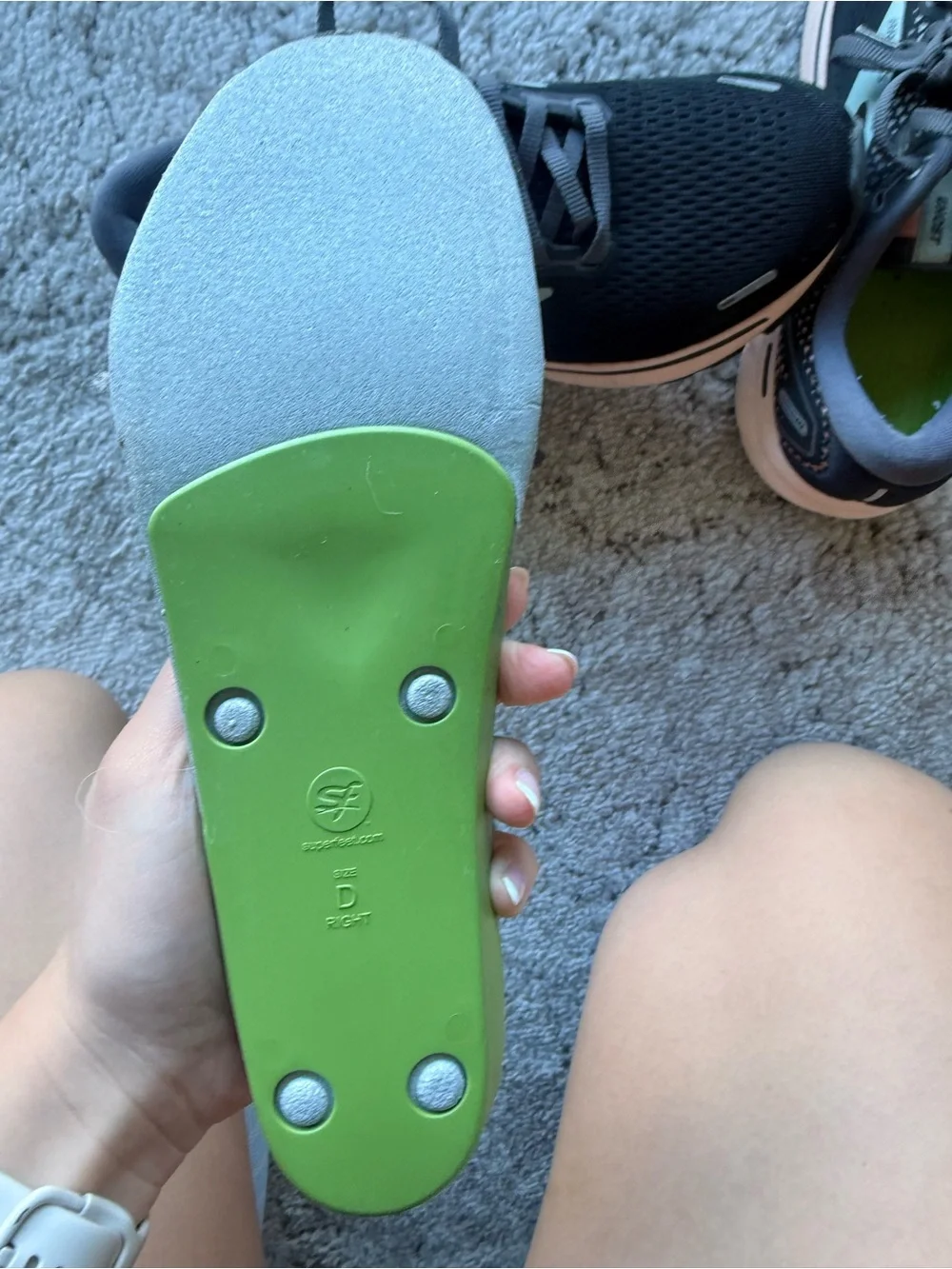 Brooks Black Running Shoes Ghost 14 with custom insoles